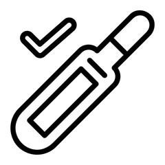 pregnancy test line icon