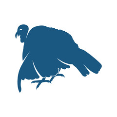 Turkey logo vector design template, Silhouette Turkey logo