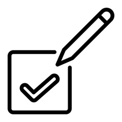 Obraz premium vote line icon