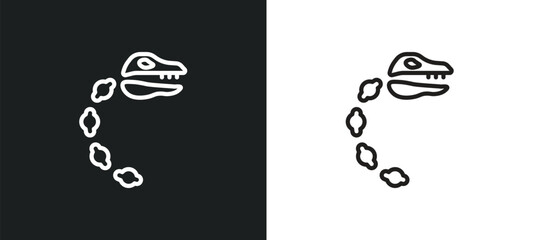 diaur outline icon in white and black colors. diaur flat vector icon from history collection for web, mobile apps and ui. © Digital Bazaar