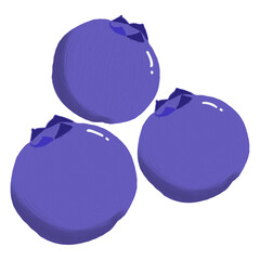 Cute fruits digital  oil painting minimal 