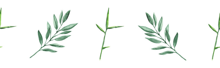 Greenery  floral design card.Forest leaves and branches green herbs greenery yellow leaf frame. wedding invitation poster invitation isolated on white background.