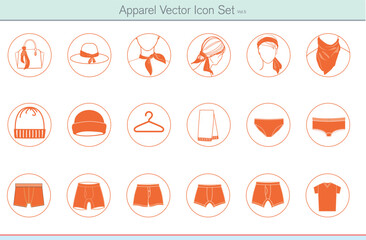 Fototapeta premium Fashion icon, Apparel Icon, Cloth line art, boys cloth, women cloth, Child Fashion icon, Apparel Icon, Cloth line art, boys cloth, women cloth, child dress line art, Line art vector, free vector, Icon