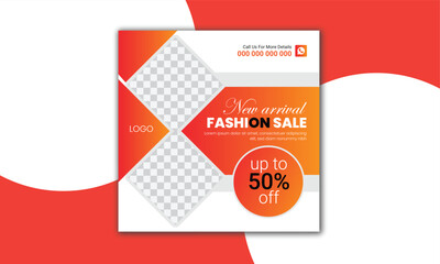 Fashion sale social media post template