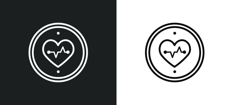bpm outline icon in white and black colors. bpm flat vector icon from general collection for web, mobile apps and ui.