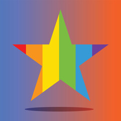 Pride LGBT Star vector 