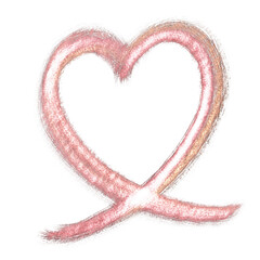 heart rose golden paint 