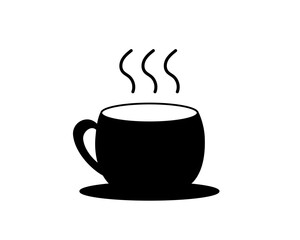 Minimalist cup vector design and it looks all black