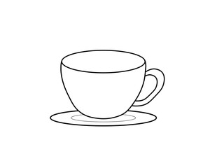 Cup vector design only and no color here