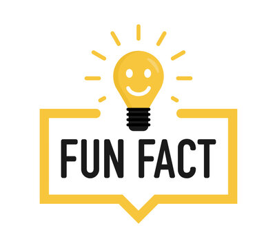Fun fact icon. Concept did you know with light bulb and smiley. Trendy modern logo, design element. Modern symbol of fun facts. Vector illustration