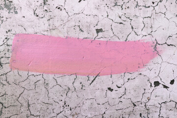 red paint on the wall