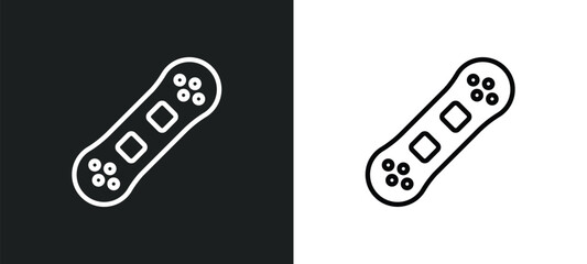 snowboarding outline icon in white and black colors. snowboarding flat vector icon from free time collection for web, mobile apps and ui.