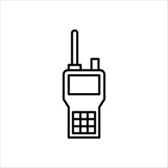 Walkie talkie icon sign vector,Symbol illustration for web and mobile on white backhround