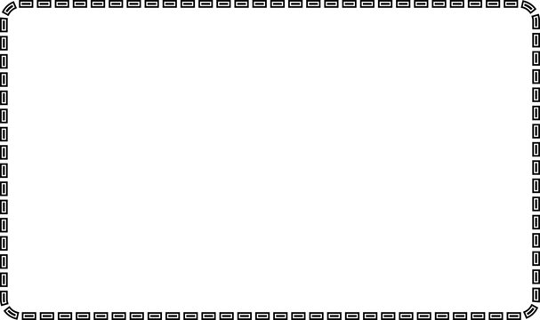 rectangular dash line frame with copy space