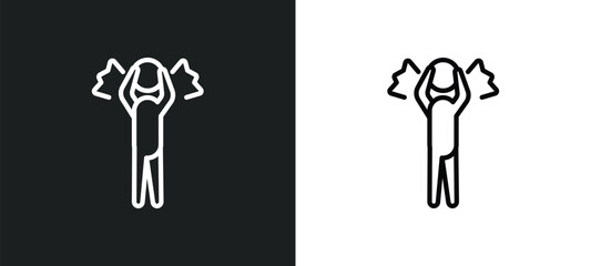 pissed human outline icon in white and black colors. pissed human flat vector icon from feelings collection for web, mobile apps and ui.