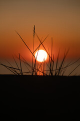 sunset in the mountains