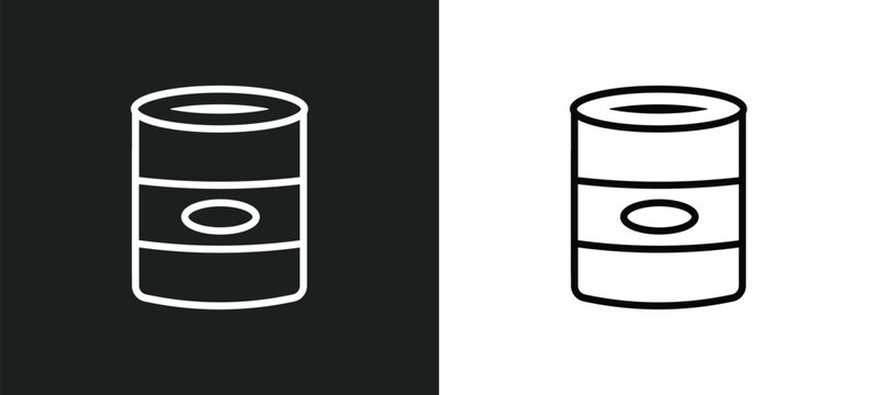 can outline icon in white and black colors. can flat vector icon from fast food collection for web, mobile apps and ui.