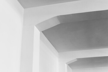 Abstract white minimalist architecture photo background