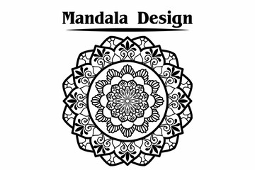 Vector Gold Beautiful Mandala.Abstract Crystal snowflake