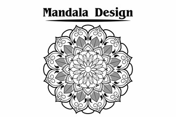 Vector Gold Beautiful Mandala.Abstract Crystal snowflake