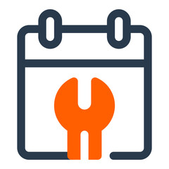 Calendar icon for scheduling labor day events icon