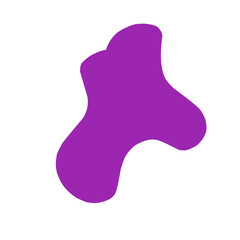 Abstract Purple Blob Shape