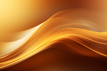 Golden elegant wave background. Generative AI