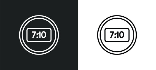 camera small screen size outline icon in white and black colors. camera small screen size flat vector icon from electronic stuff fill collection for web, mobile apps and ui.