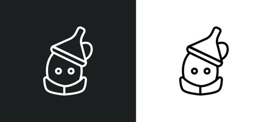 wizard of oz outline icon in white and black colors. wizard of oz flat vector icon from literature collection for web, mobile apps and ui. - obrazy, fototapety, plakaty