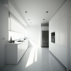 Beautiful small kitchen interior