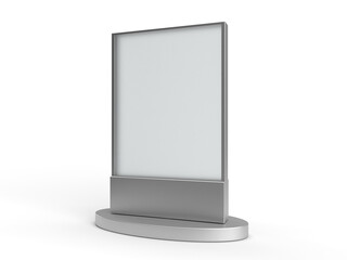 street signs billboard advertising graphic resources metal blank silver empty isolated 