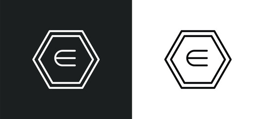 is an element of outline icon in white and black colors. is an element of flat vector icon from education collection for web, mobile apps and ui.
