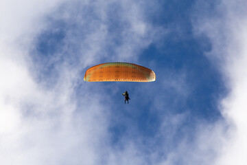 Paraglider in flight