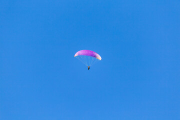 Paraglider in flight