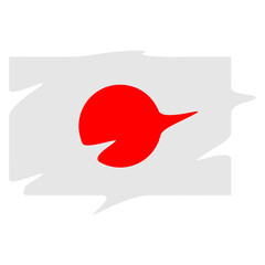 The national flag of Japan 