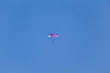 Paraglider in flight