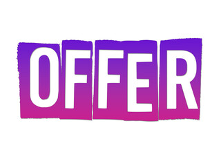creative OFFER design PNG image.