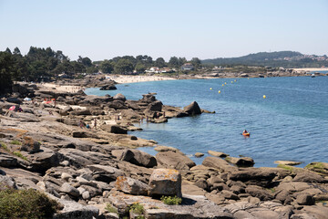 playa de las pipas en rias bajas galicia el grove