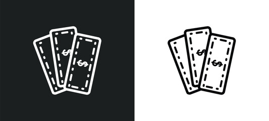 money outline icon in white and black colors. money flat vector icon from digital economy collection for web, mobile apps and ui.