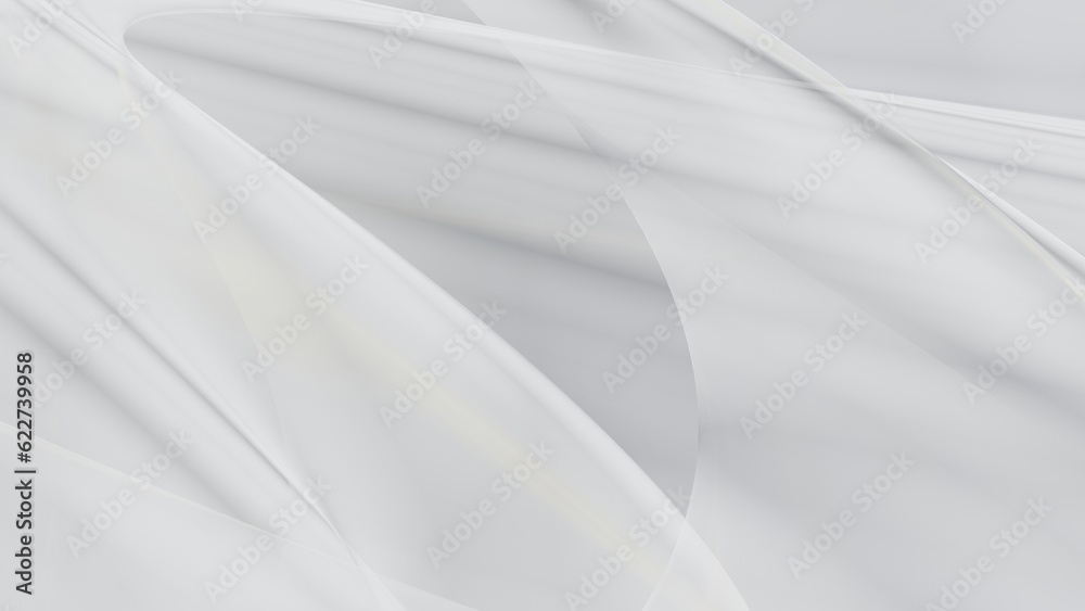 Poster abstract white background with smooth lines in 3d rendering for posters concept