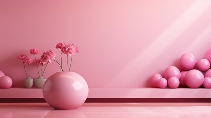 pink abstract line background with a pink background
