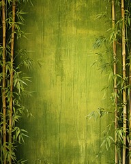 Fototapeta na wymiar Bamboo forest grunge background texture. ai generative art.