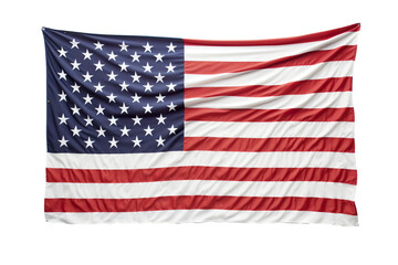 Obraz premium USA flag, isolated white background