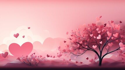 Pink simple background Valentine's Day cards wallpaper