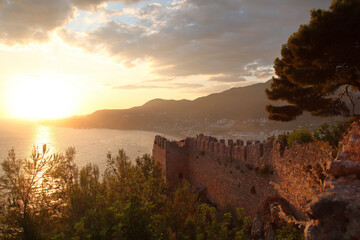 Sunset over the sea 