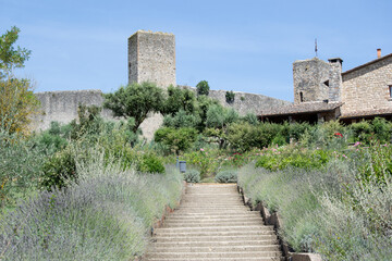 scalinata della città di san giminiano