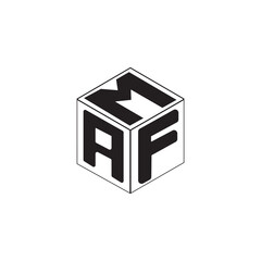 Cube letter logo design.