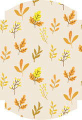 Background with leaves abstract design.