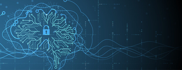 Conceptual technology illustration of artificial intelligence