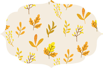 Background with leaves abstract design.